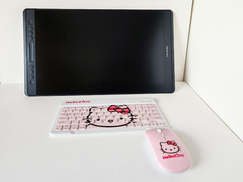 Combo teclado y ratón Hello kitty